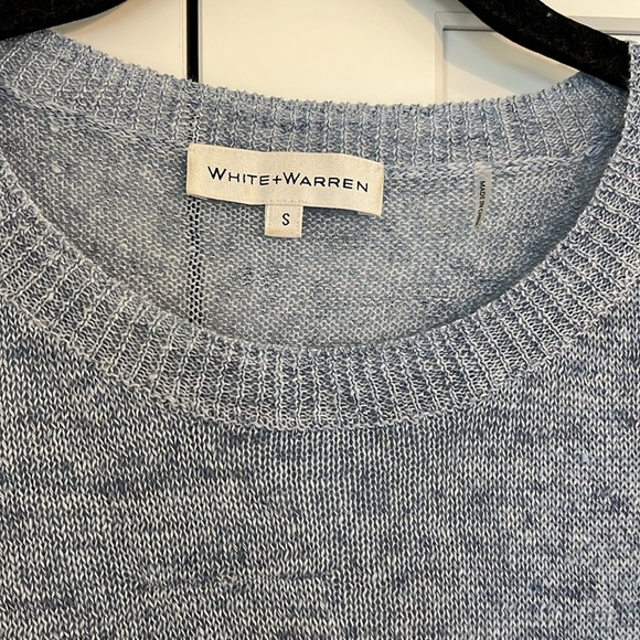White and Warren linen blend sweater - Picture 2 of 3